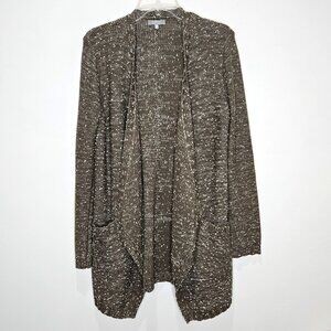 Habitat Cardigan Womens XS Olive Green Open Lagenlook Casual Pockets